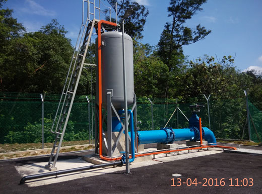 Vertical Surge Vessel System at Bukit Gasing Pumping Station